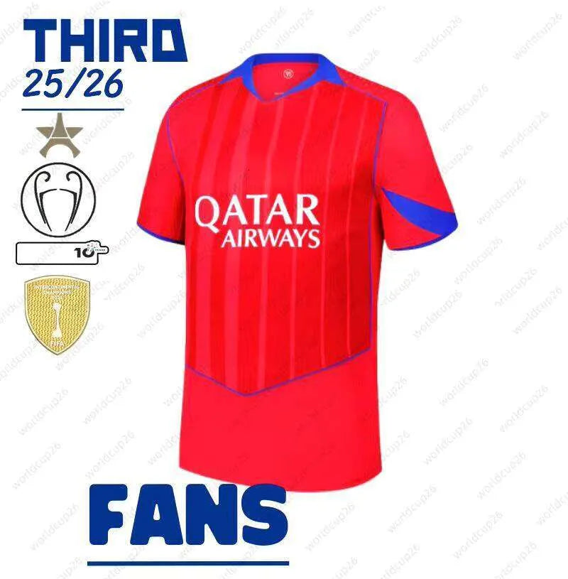 25/26 Season 1:1 Soccer Football Jersey Outdoor Sports Shirt Dembele Doue Kvarat - SitterJersey.com