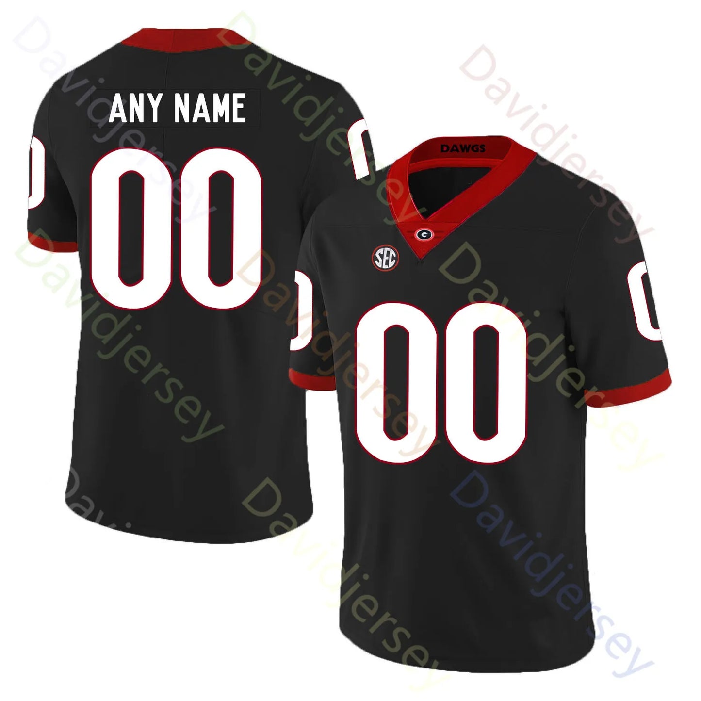 Georgia Bulldog Football Jersey College Gunner Stockton Zachariah Branch Kaiden  - SitterJersey.com