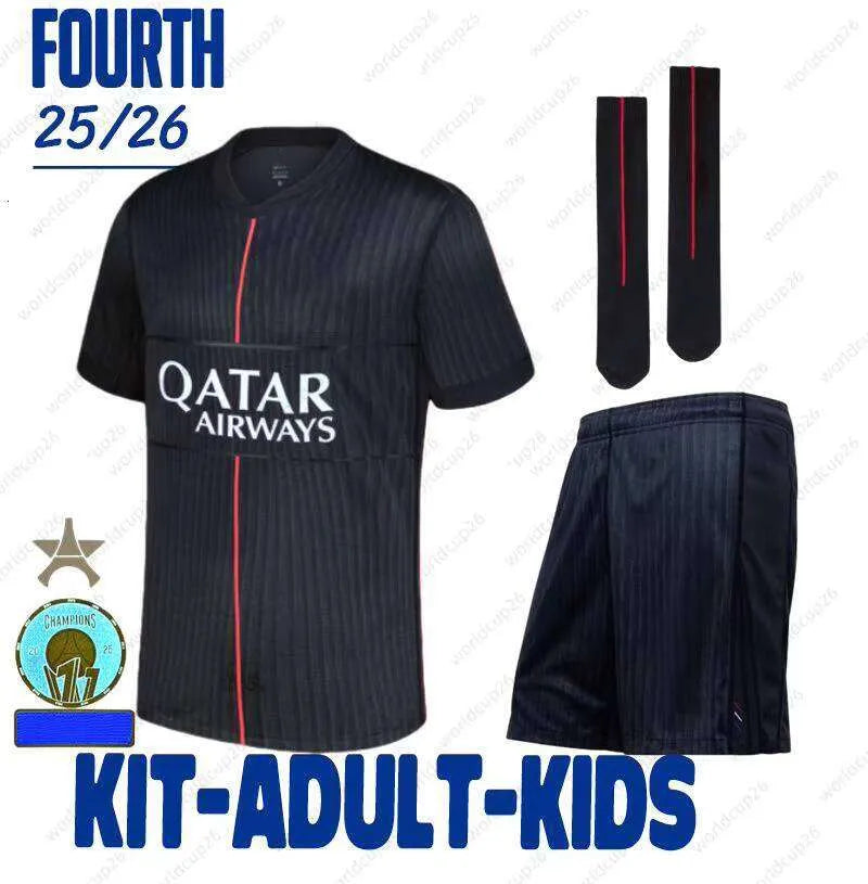 25/26 Season 1:1 Soccer Football Jersey Outdoor Sports Shirt Dembele Doue Kvarat - SitterJersey.com