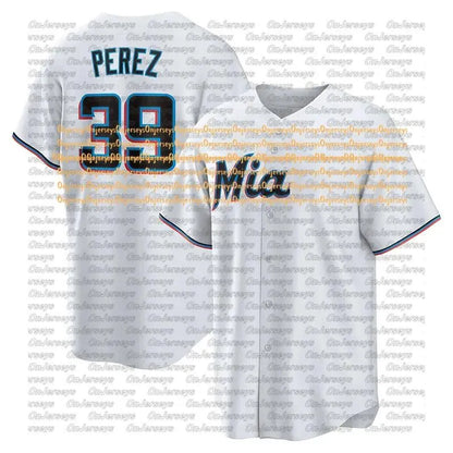 Miamis Marlins Jersey Eury Perez Kyle Stowers Otto Lopez Sandy Alcantara Liam Hi - SitterJersey.com