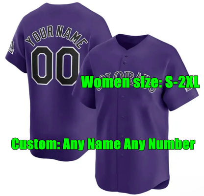 S-4XL 2024 Custom Kris Bryant Jersey Wilson Randal Grichuk Connor Joe Charlie Bl - SitterJersey.com