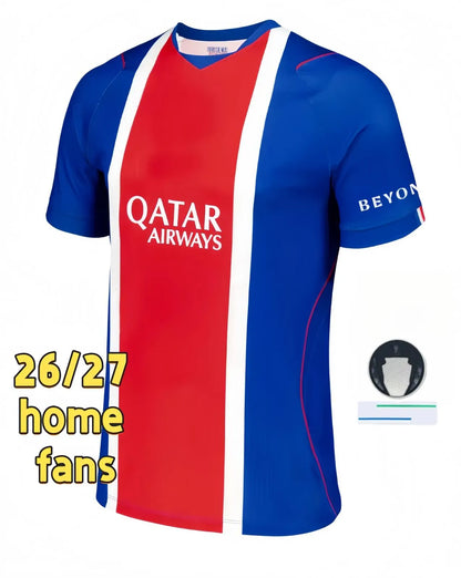 Psge jersey 26 27 DEMBELE HAKIMI BARCOLA NEVES ZAIRE EMERY DONNARUMMA MARQUINHOS - SitterJersey.com