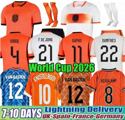 2026 Netherlands Dutch jersey Holland world cup retro Soccer Jersey Bergkamp ROB - SitterJersey.com