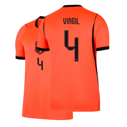 Jersey Virgil van Dijk NO 4 World Cup 2026 Shirt Man Woman Tops Netherlands Nati - SitterJersey.com