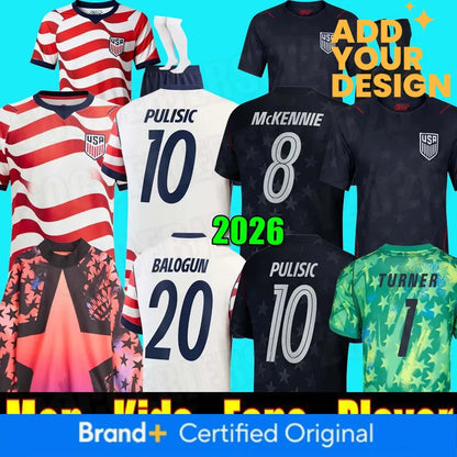 usa jersey 2026 worldcup Usa Soccerjersey 2026 World Cup PULISIC BALOGUN Footbal - SitterJersey.com