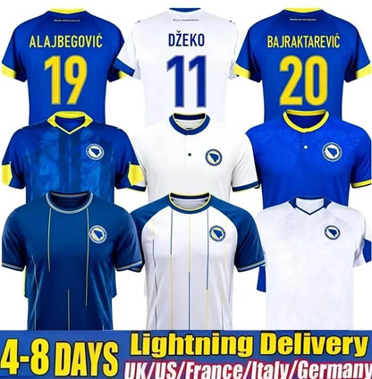 2026 Bosnia-Herzegovina World Cup Jerseys Bosnia and Herzegovina Dzeko Soccer Je - SitterJersey.com