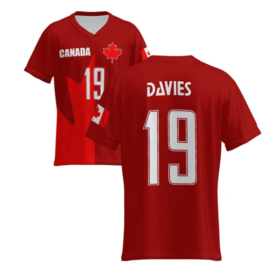 Canada Jersey Alphonso Davies NO 19 World Cup 2026 Canadian National Team Sports - SitterJersey.com