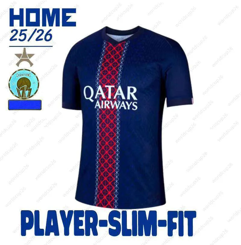 25/26 Season 1:1 Soccer Football Jersey Outdoor Sports Shirt Dembele Doue Kvarat - SitterJersey.com