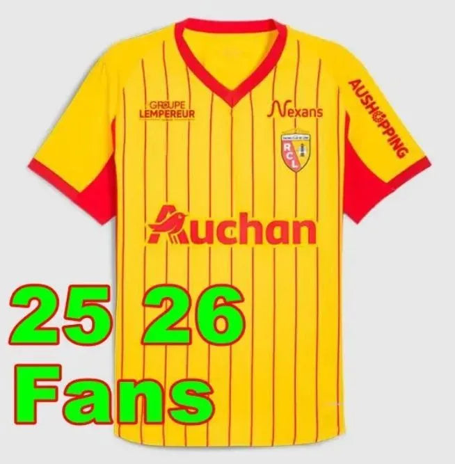 25 26 27 Home Away Maillot RC Lens Soccer Jerseys THIRD Saint-Barbe Special KAKU - SitterJersey.com