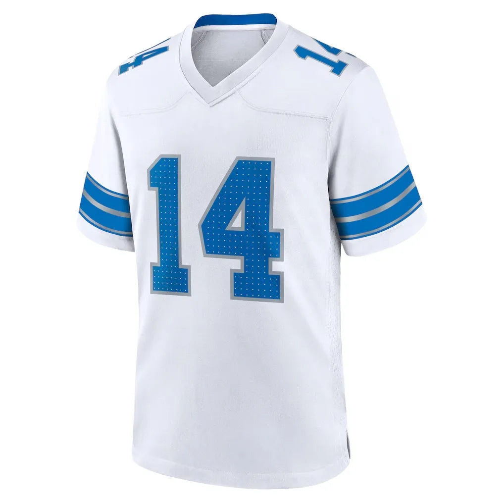 Famou Sports Detroit Football jerseys with men women youth customized #14 St Bro - SitterJersey.com