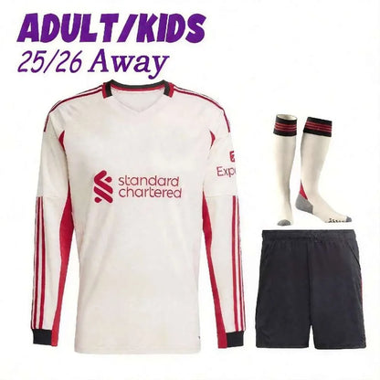 25 26 27 liverpool Wirtz SALAH football shirt Ekitike MAC ISAK ALLISTER Kerkez G - SitterJersey.com