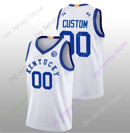 Kentucky Wildcat Basketball Jersey College 1 Denzel Aberdeen 00 Otega Oweh 5 Col - SitterJersey.com