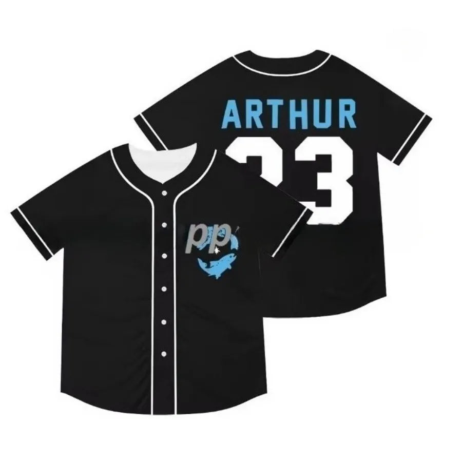 Men's #5 Embroidered Baseball Bench Jersey - V-Neck, Short Sleeve, Polyester Spo - SitterJersey.com
