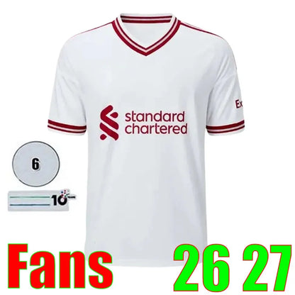 Liveropool Jersey 26 27 SZOBOSZLAI LFC ISAK WIRTZ EKITIKE M.SALAH VIRGIL soccer  - SitterJersey.com