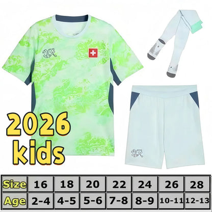 Switzerland National Team World Cup Soccer Jerseys ELVEDI AKANJI ZAKARIA SOW RIE - SitterJersey.com