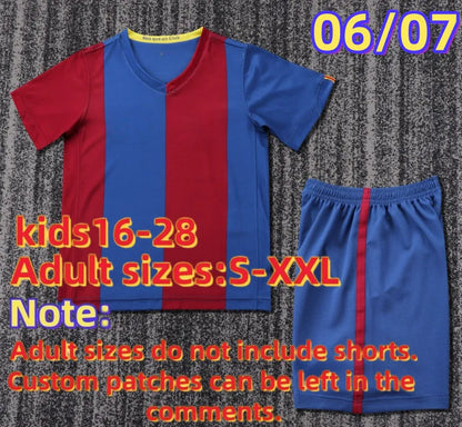 retro Barcelona jersey kids 92 95 98 99 03 04 15 16 17 RONALDINHO RIVALDO maillo - SitterJersey.com
