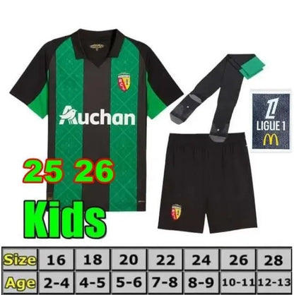 25 26 27 Home Away Maillot RC Lens Soccer Jerseys THIRD Saint-Barbe Special KAKU - SitterJersey.com
