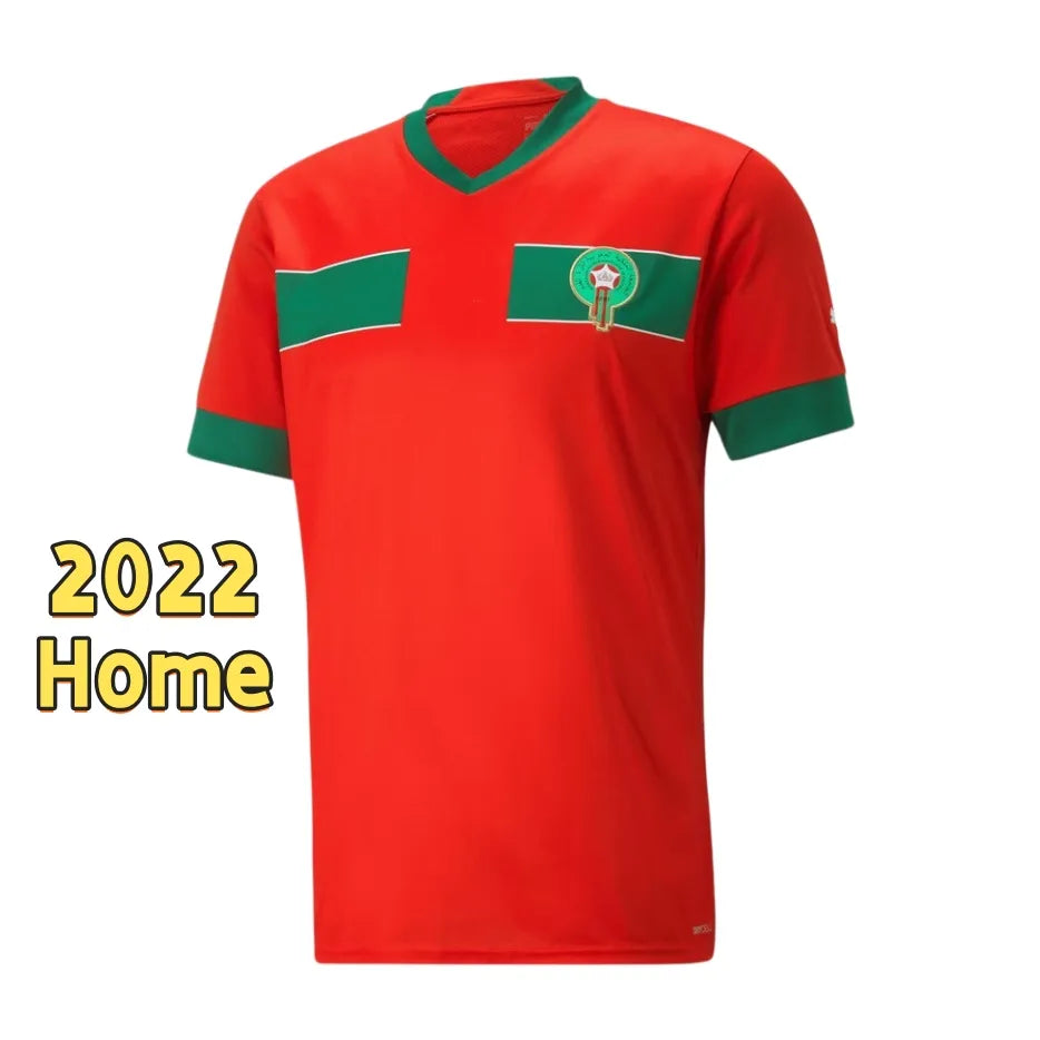 25 26 Morocco Soccer T Shirt NO10 Brahim HAKIMI ZIYECH Player Youth Sport Footba - SitterJersey.com