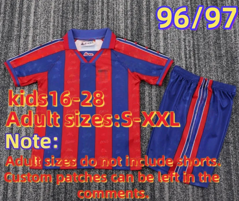 retro Barcelona jersey kids 92 95 98 99 03 04 15 16 17 RONALDINHO RIVALDO maillo - SitterJersey.com