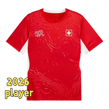 Switzerland National Team World Cup Soccer Jerseys ELVEDI AKANJI ZAKARIA SOW RIE - SitterJersey.com