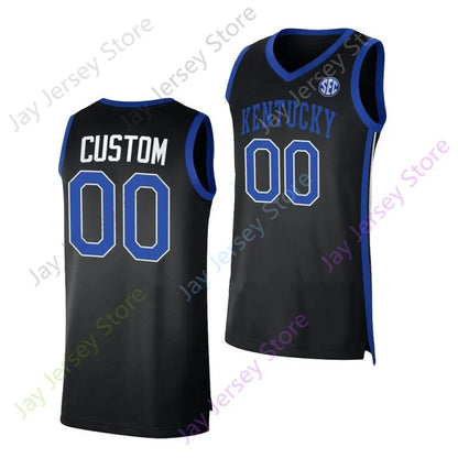 Kentucky Wildcat Basketball Jersey College 1 Denzel Aberdeen 00 Otega Oweh 5 Col - SitterJersey.com