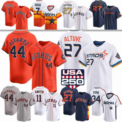 Correa Baseball Jersey Lopez Ryan Lewis Miranda Buxton Kepler Duran Castro Julie - SitterJersey.com