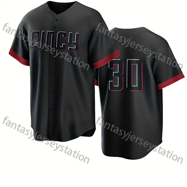Men's #5 Embroidered Baseball Bench Jersey - V-Neck, Short Sleeve, Polyester Spo - SitterJersey.com