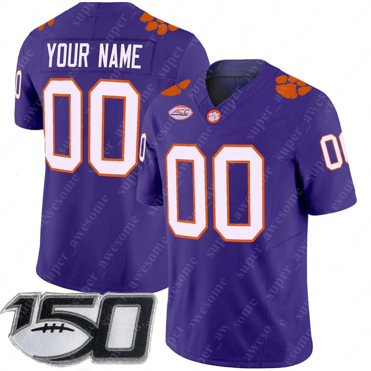 Cade Klubnik CU Tigers Football Jersey Adam Randall TJ Parker Antonio Williams B - SitterJersey.com