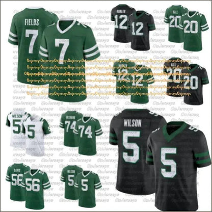 New YorkCity JetsS jersey Kenyon Sadiq David Bailey Omar Cooper Jr Geno Smith Ga - SitterJersey.com