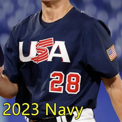 2025 2026 WBC USA Team Baseball Jersey Aaron Judge Bryce Harper Mookie Betts Bob - SitterJersey.com