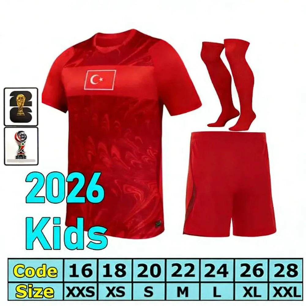 Turkey Jersey 2026 World Cup Turkey Soccer Jersey ARDA GULER DEMIRAL Kokcu 26 27 - SitterJersey.com