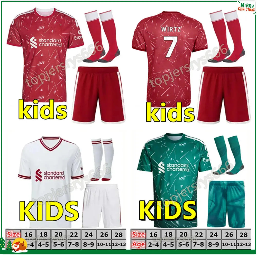 2026 ISAK EKITIKE WIRTZ DIOGO J. KERKEZ FRIMPONG M.SALAH liverpool 26 27 FC Foot - SitterJersey.com