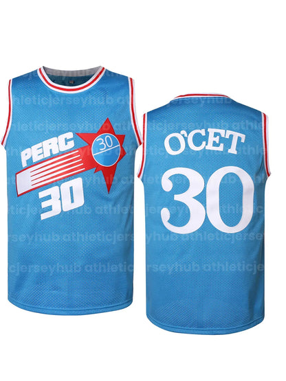 Men's 30 Blue Basketball Jersey Stitched 100% Polyester Embroidered Sports Top,  - SitterJersey.com