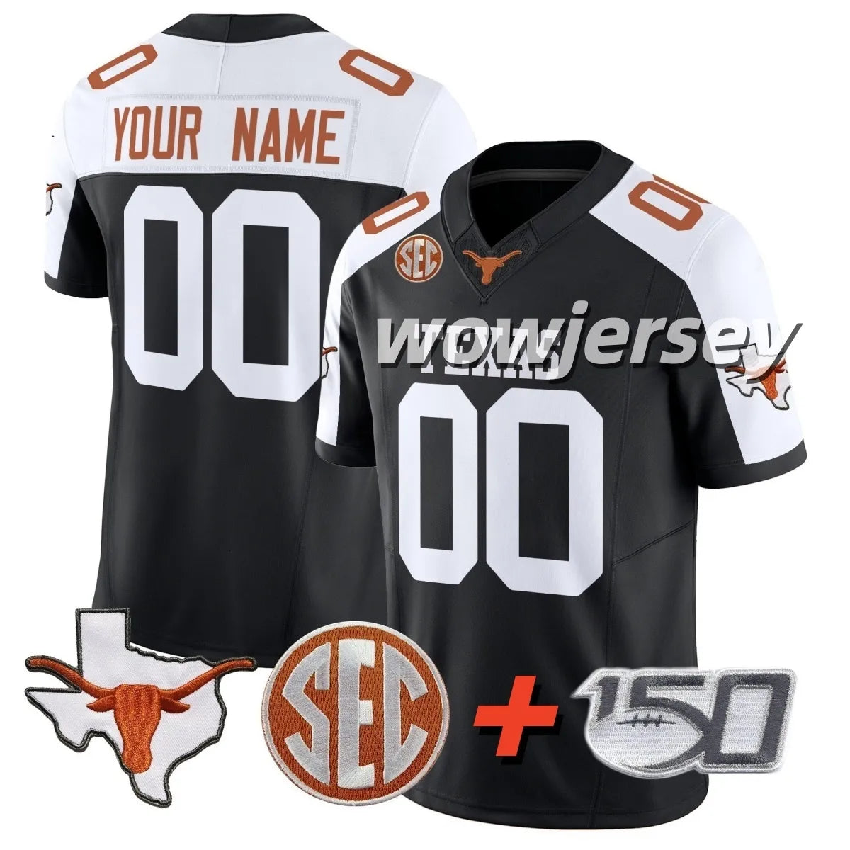 2026 Texas Longhorns Arch Manning Football Jersey Derrek Cooper Ryan Wingo Trevo - SitterJersey.com