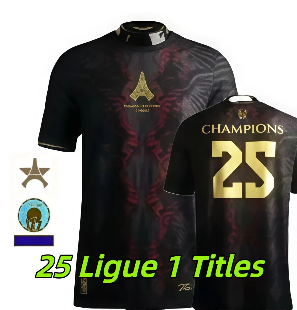 Psges jersey 26 27 maillot psges O.DEMBELE KVARATSKHELIA EMERY RAMOS HAKIMI N.ME - SitterJersey.com