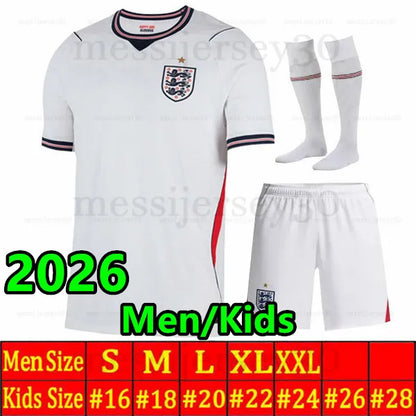 England Football Kit 2026 England 2026 World Cup Soccer Jersey Bellingham Palmer Eze Maguire EnglandS 26 27 Football Kits Football Shirt Rashford Kane Saka Rice Foden Women Men Kids Kits - SitterJersey.com