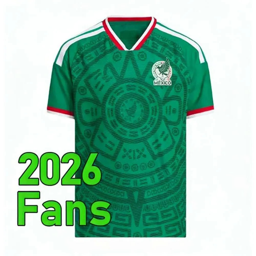 Mexico 2026 World Cup RAUL CHICHARITO Soccer Jersey 26 27 H LOZANO Kids Kit Foot - SitterJersey.com