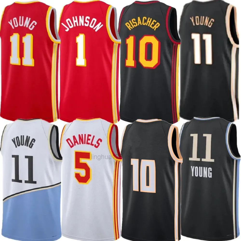 Atlan Hawk Basketball Jerseys Jalen Johnson Alexander Walker Zaccharie Risacher  - SitterJersey.com