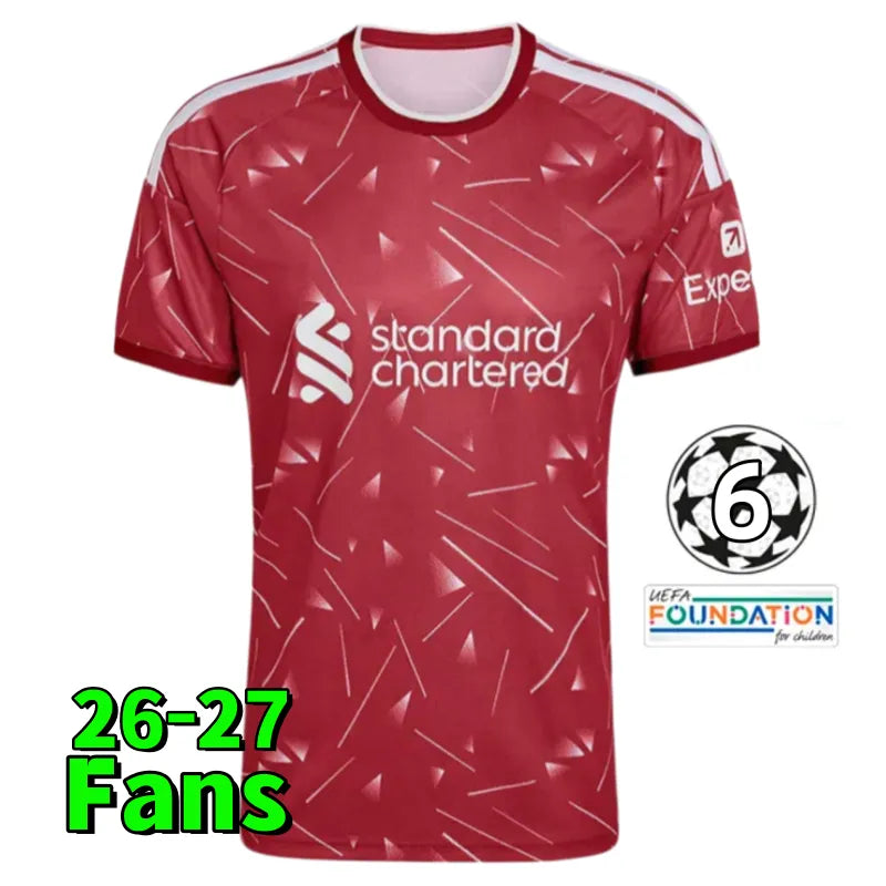 liverpooll 25 26 27The Reds Mohamed ISAK WIRTZ MAC ALLISTER Home Away men Soccer - SitterJersey.com