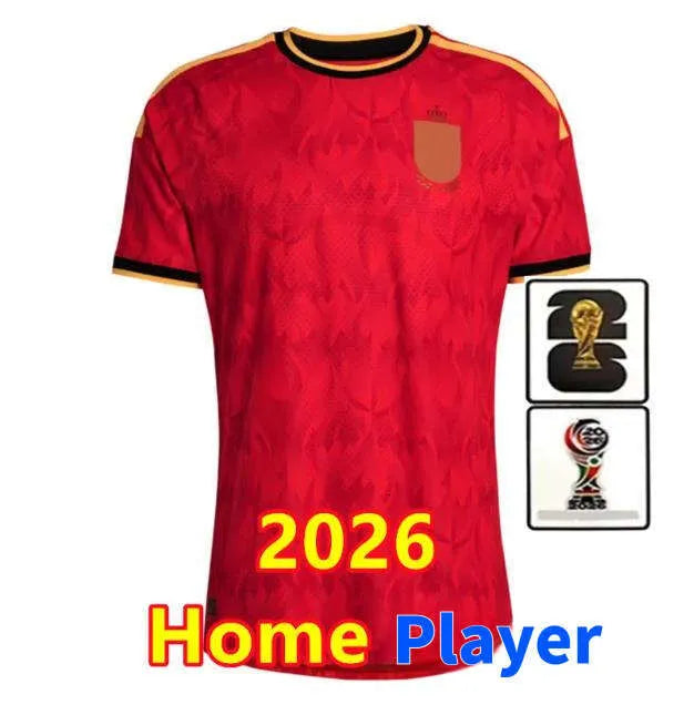 Belgium Jersey 2026 World Cup Soccer Jerseys DE BRUYNE R. LUKAKU E. HAZARD MERTE - SitterJersey.com