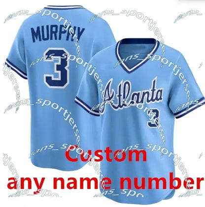 AtlantaBraves USA 250 Fourth of July Stadium Jersey Ronald Acuna Jr. Austin Rile - SitterJersey.com