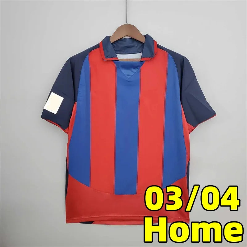 Original Messi Barcelona Jersey Barcelona Vintage Football Jersey 2002 2018 Messi Ronaldinho Rivaldo Iniesta Retro Kit - SitterJersey.com