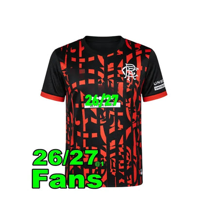 2026 Glasgow RangersS fc 26 27 home soccer jersey home Ranger COLAK ROOFE LUNDST - SitterJersey.com