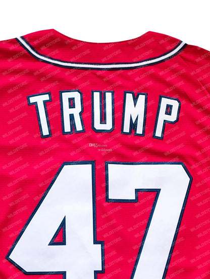 In Stock 47 Red Baseball Jerseys Embroidery Personalize Perfect for fans individ - SitterJersey.com