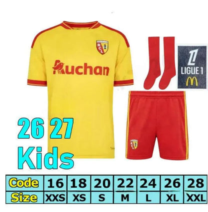 25 26 27 Home Away Maillot RC Lens Soccer Jerseys THIRD Saint-Barbe Special KAKU - SitterJersey.com