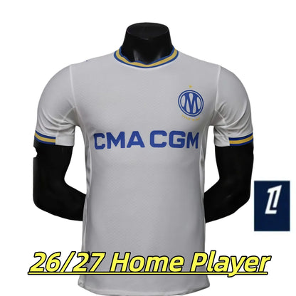 26 27 Maillot Marseille 2027 OM Monumentale Soccer Jerseys GREENWOOD RULLI BALER - SitterJersey.com