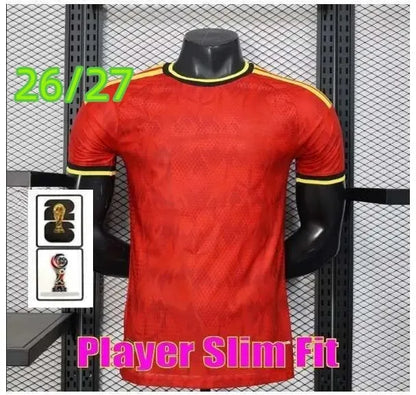2026 Belgium World Cup Soccer Jerseys DE BRUYNE R. LUKAKU E. HAZARD 25 26 MERTEN - SitterJersey.com