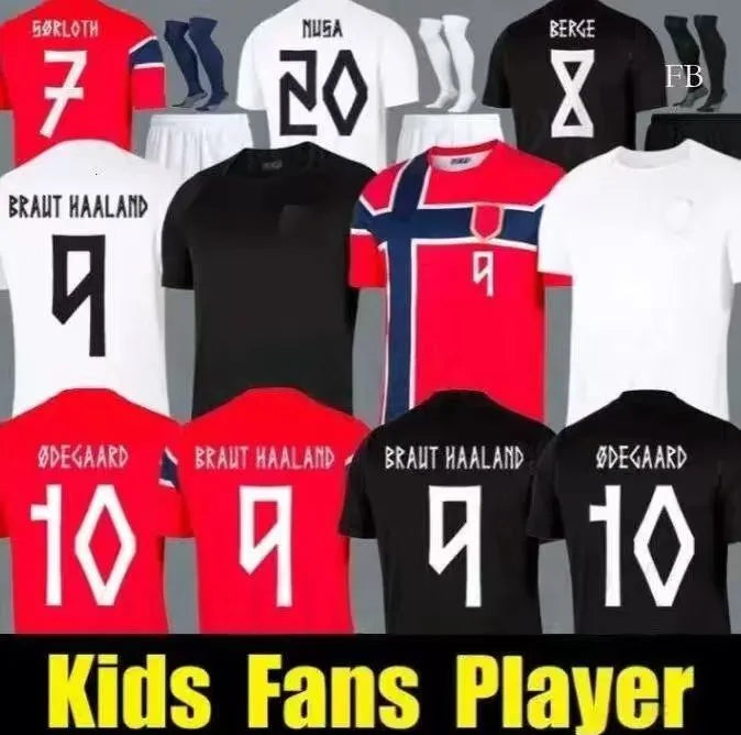Norways HAALAND 2026 World Cup soccer jerseys SORLOTH NUSA AASGAARD HORN MYHRE D - SitterJersey.com