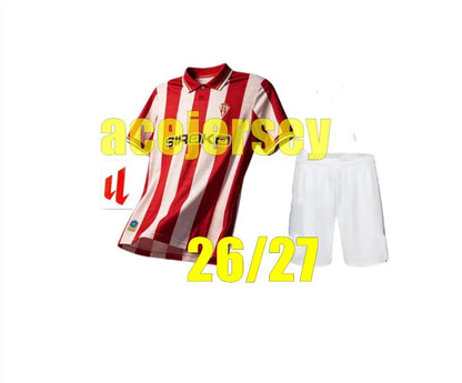 4XL 26 27 Sporting de Gijon Soccer Jerseys 84 86 94 95 96 01 02 08 Retro David V - SitterJersey.com