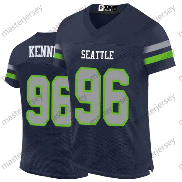 14 Metcalf Football Jerseys Lockett Walker III Smith-Njigba Custom All Stitched  - SitterJersey.com